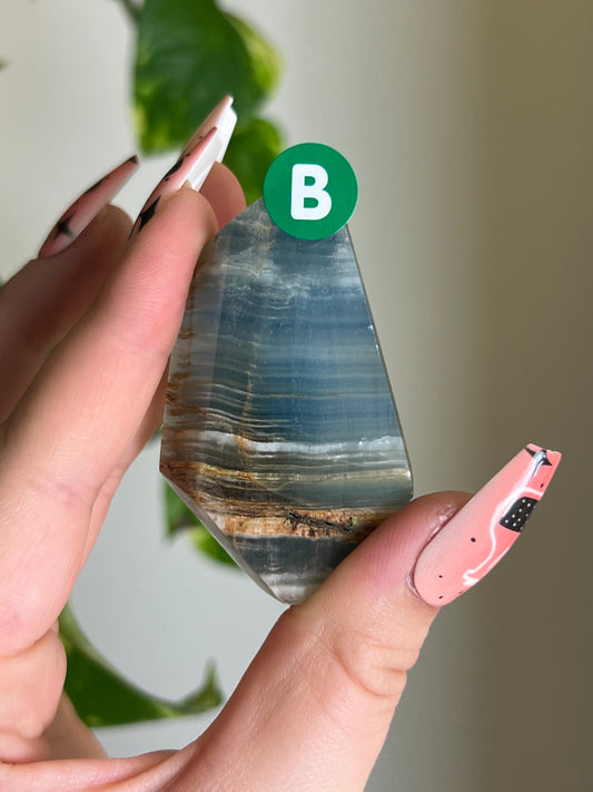 Blue Lemurian Aquatine Calcite Gusher - B 🌊