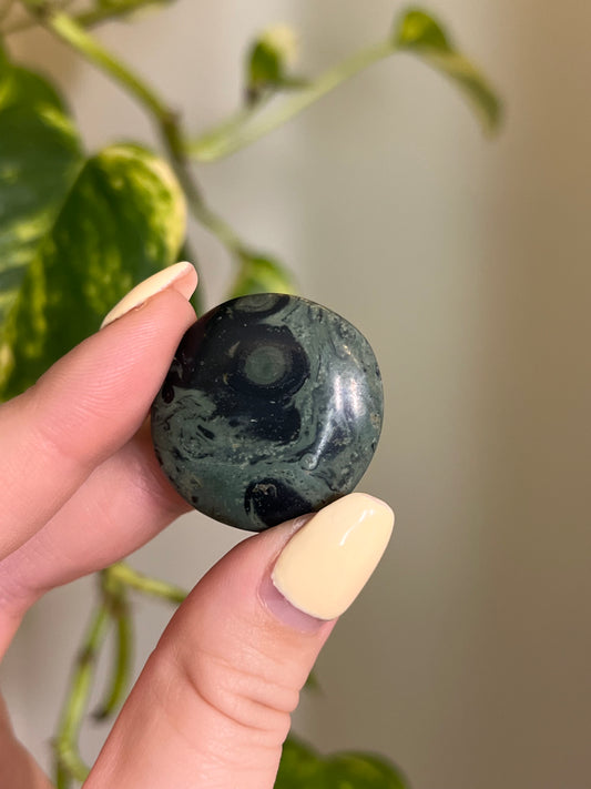 Kambaba Jasper Button