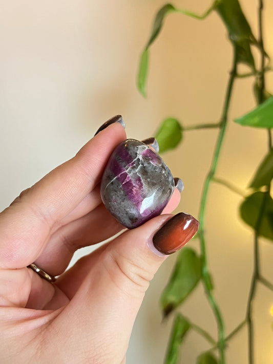 Ruby Feldspar Tumbled