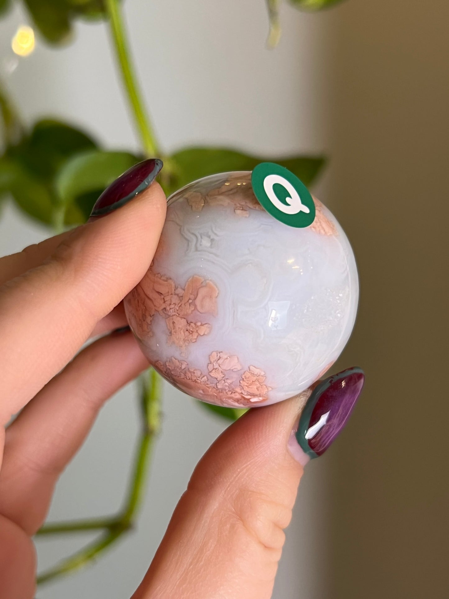 Cotton Candy Agate Sphere - Q