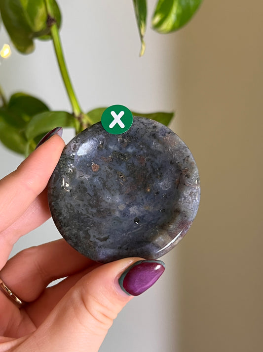 Moss Agate Dish - X