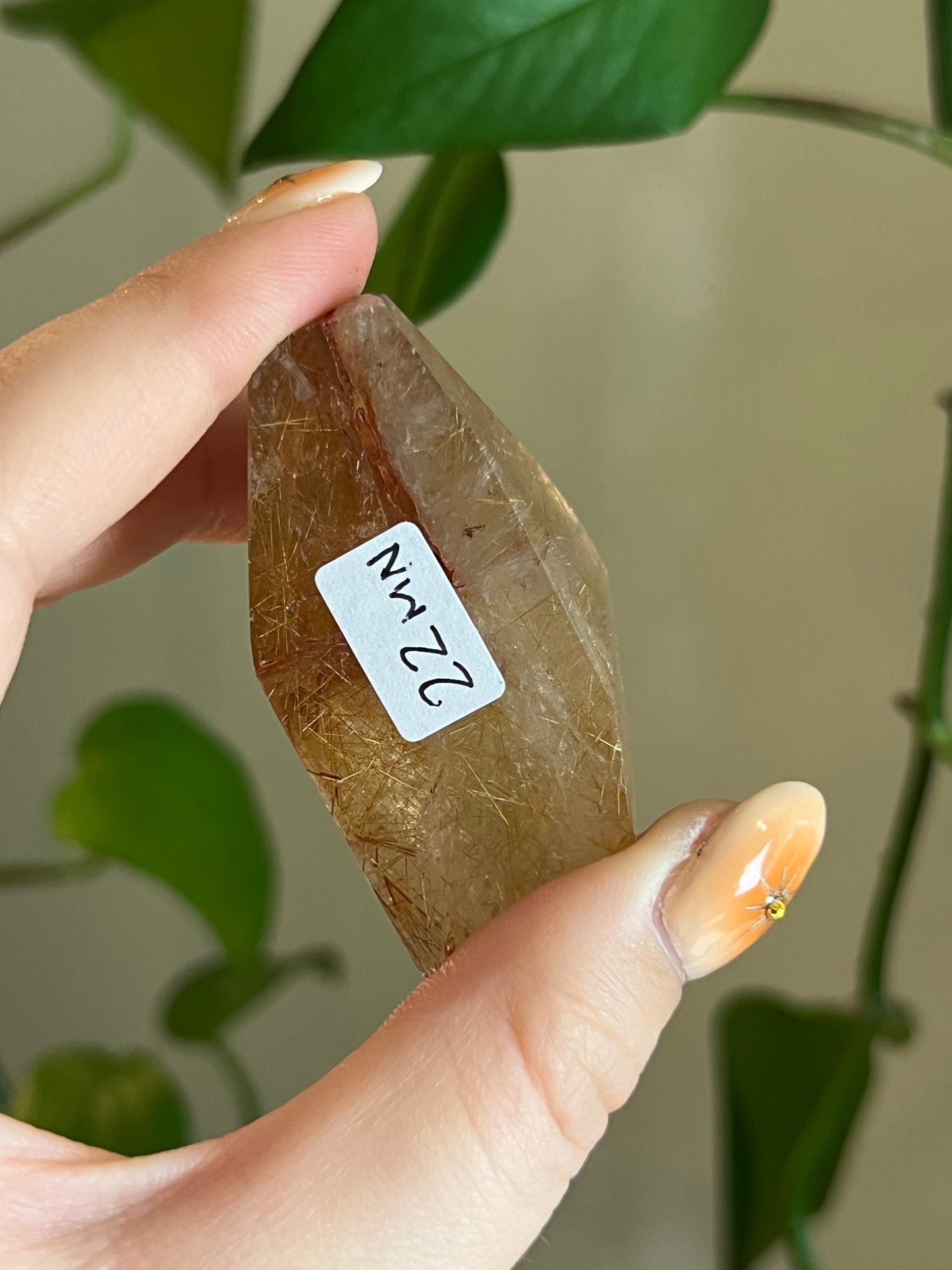Golden Rutile Quartz Gusher - MN