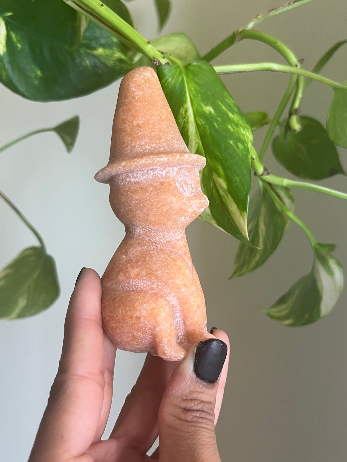 Orange Calcite Witchy Cat