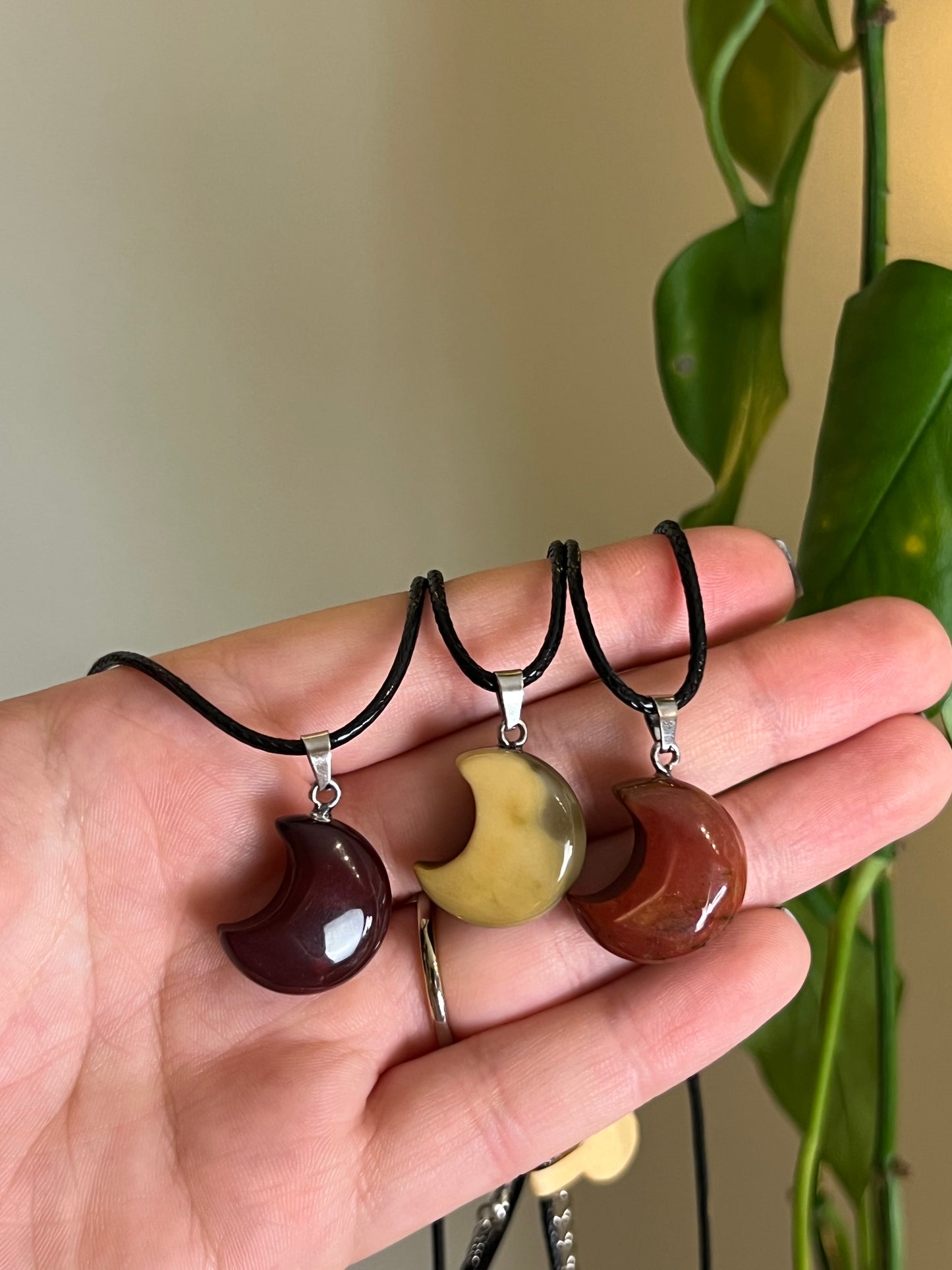 Mookaite Jasper Moon Necklace