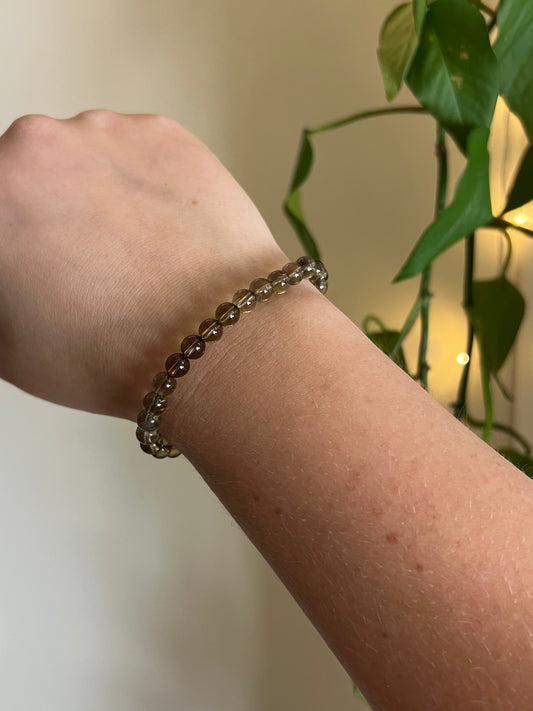 6mm Smoky Quartz Bracelet
