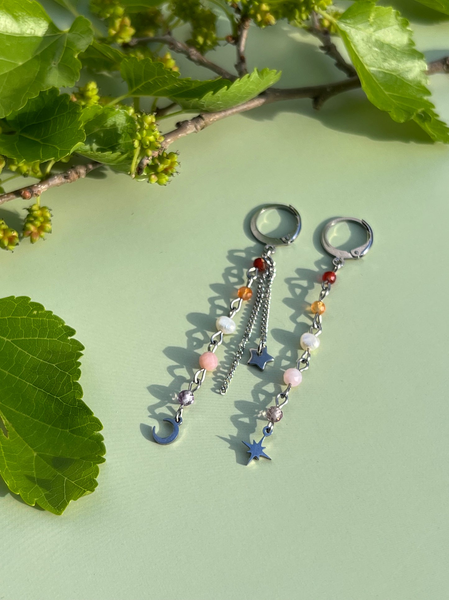 Lesbian Celestial Starburst Earrings