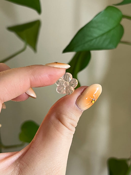 Mini Rose Quartz Flower
