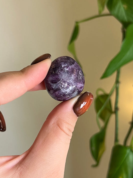 Flashy Lepidolite Tumbled