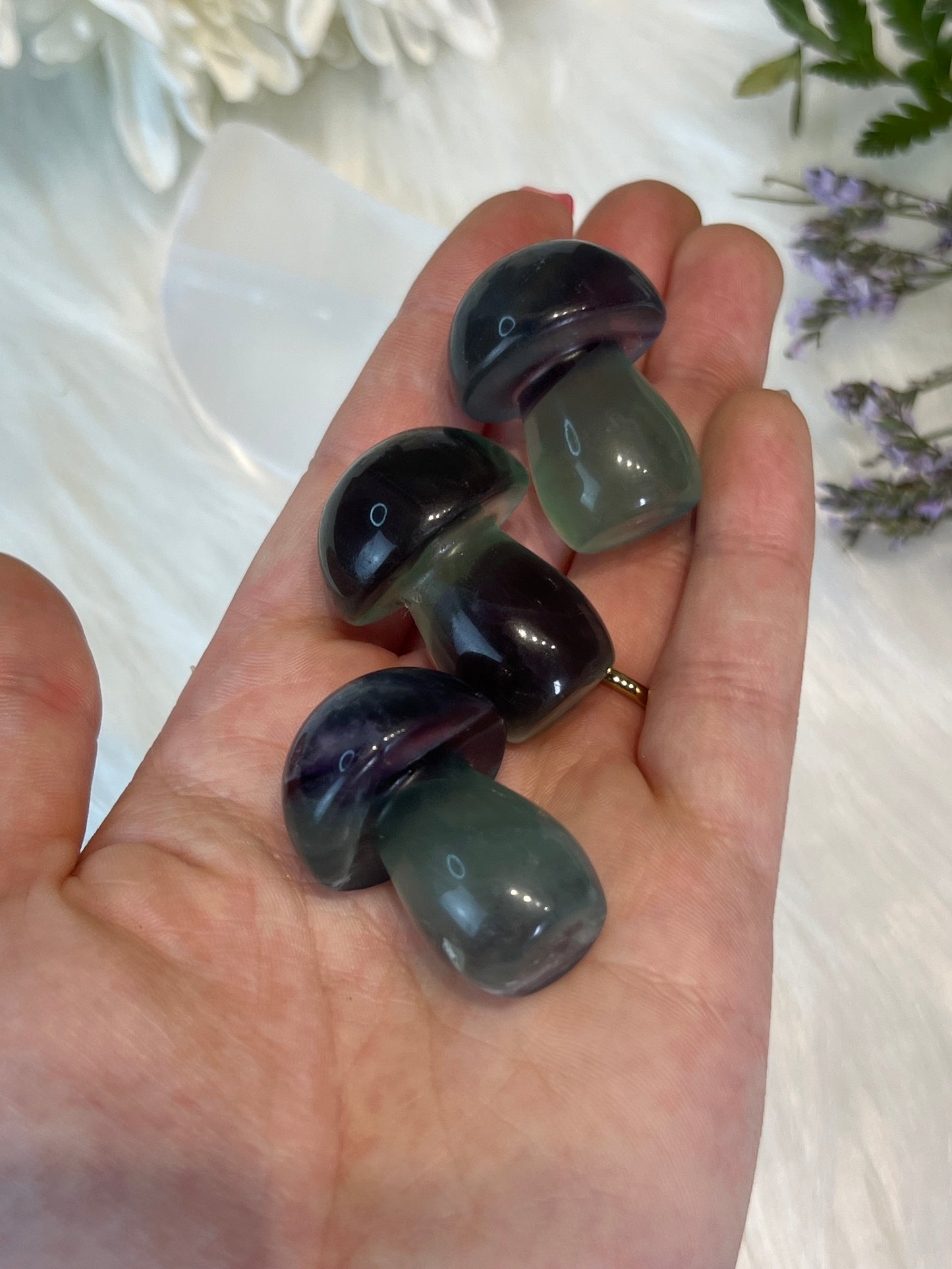 Rainbow Fluorite Mushroom