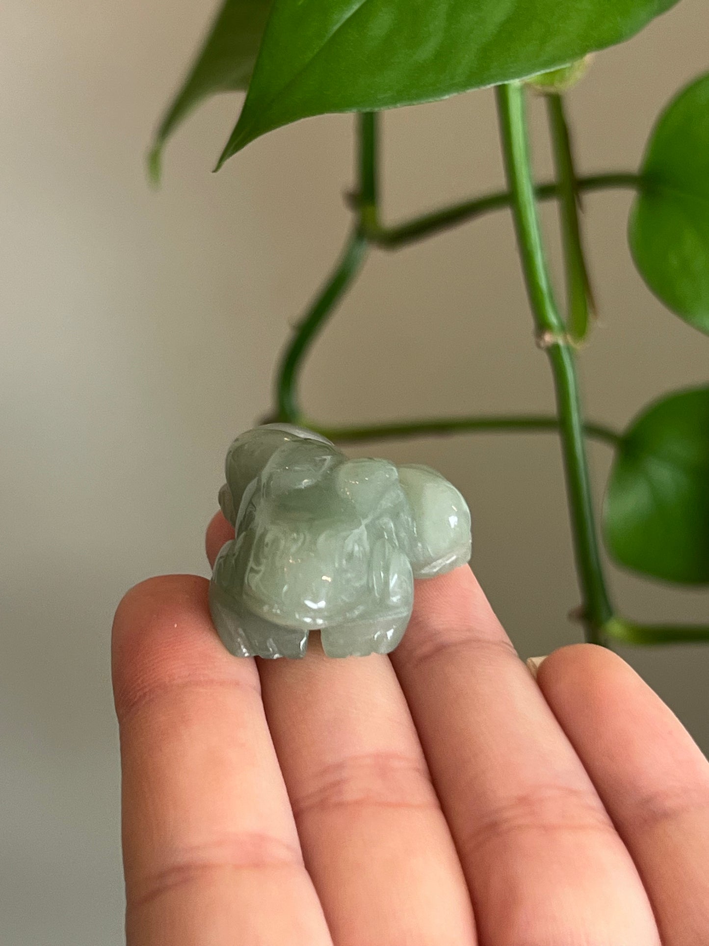 Green Aventurine Frog