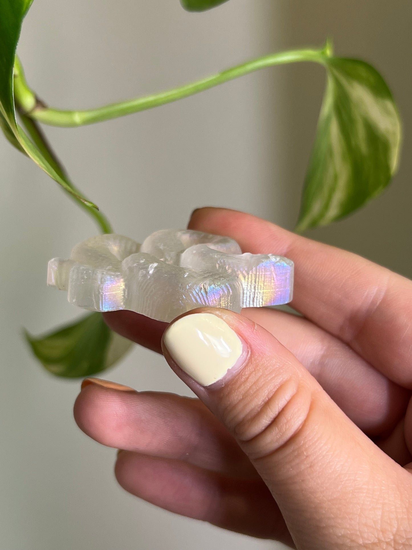 Aura Selenite Satin Spar Snake