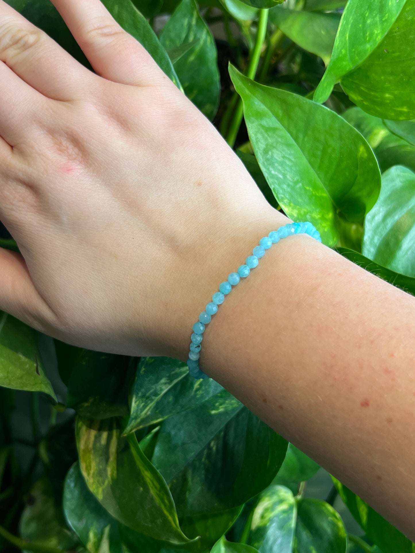 Amazonite Faceted 4mm Bracelet