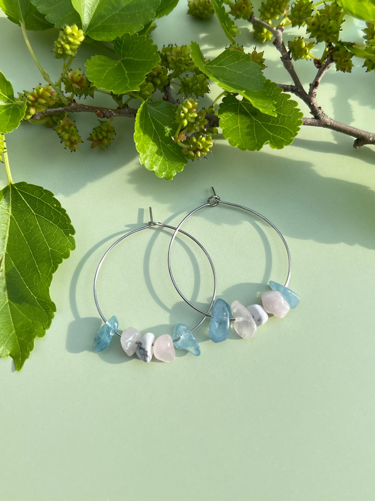 Trans Pride Flag Hoop Earrings
