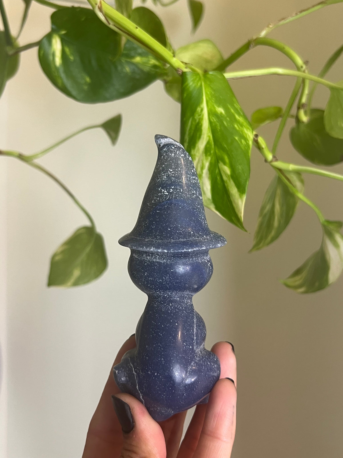 Blue Aventurine Witchy Cat