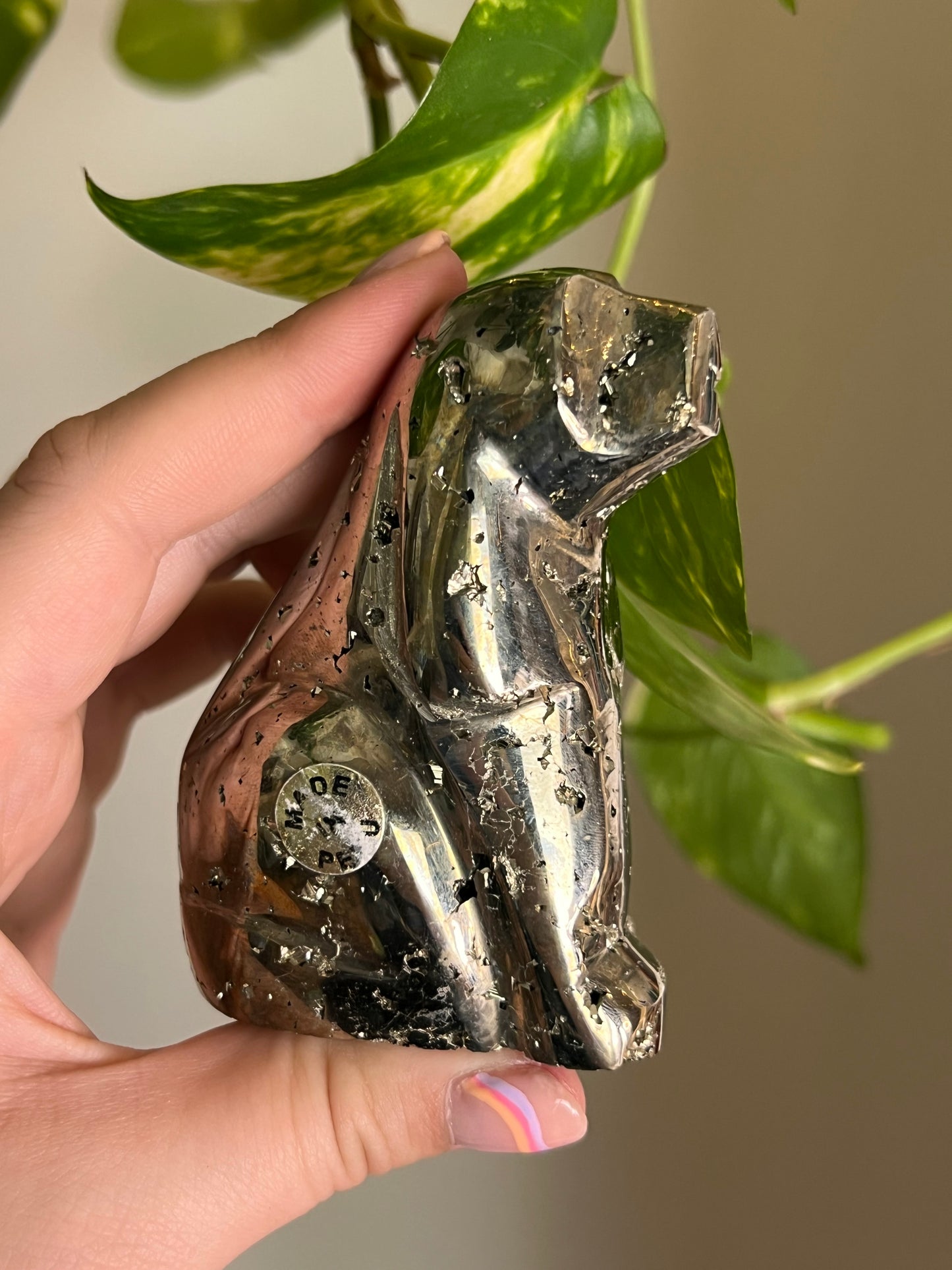 Druzy Pyrite Dog