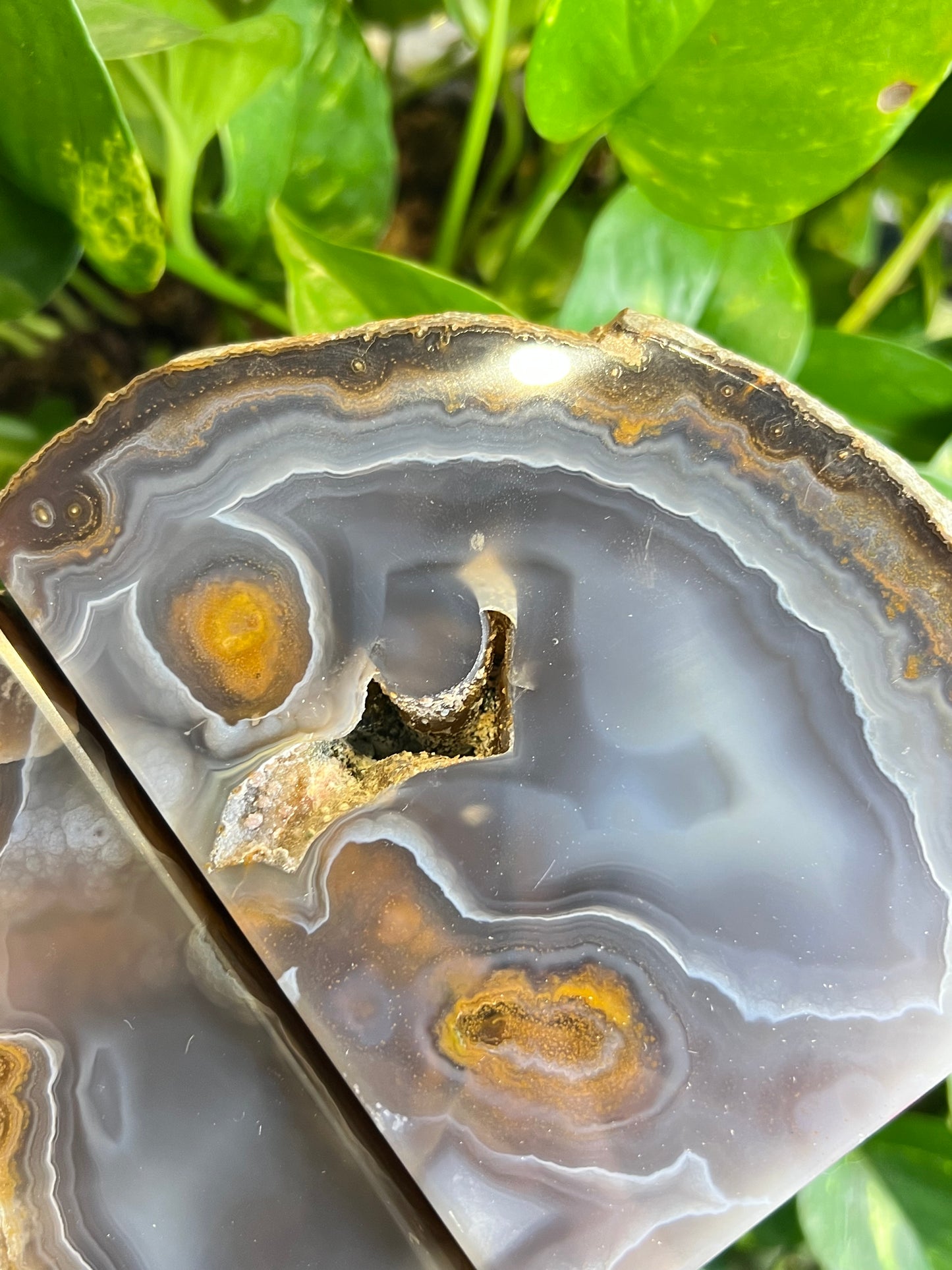 Agate Druzy Bookends - C