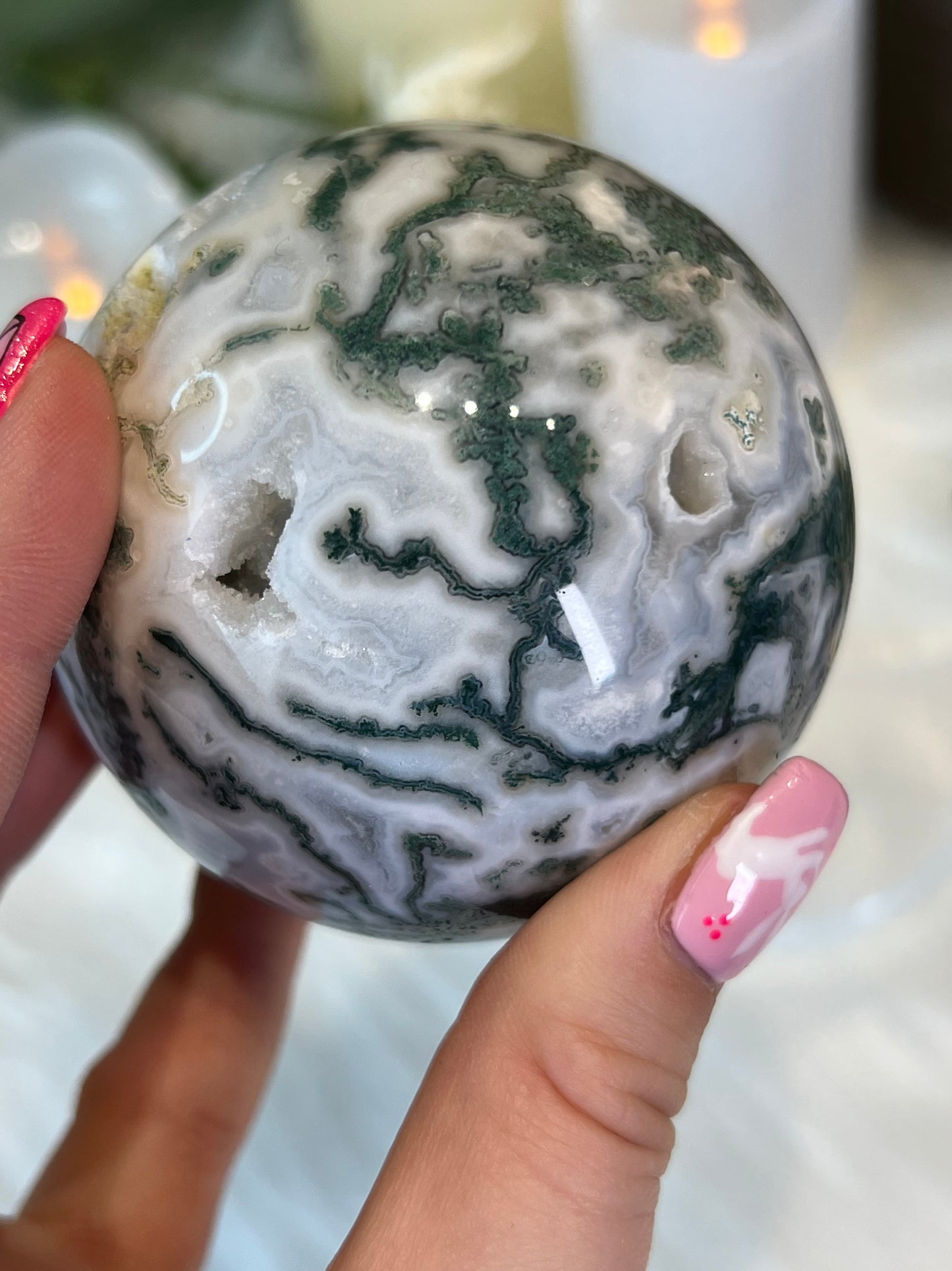 Moss Agate Sphere A