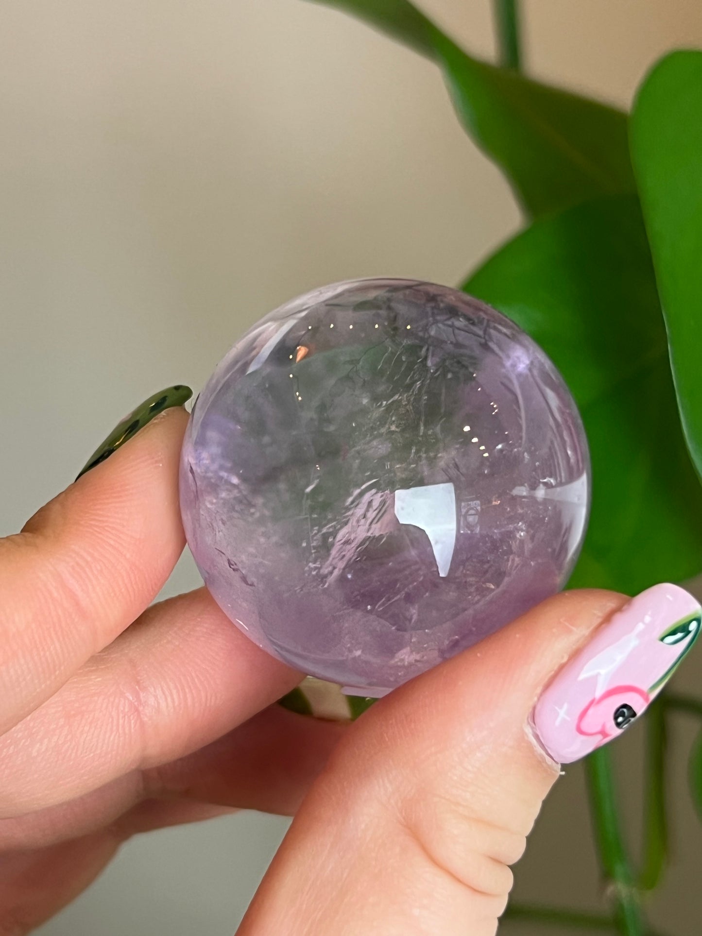 Lavender Amethyst Small Sphere