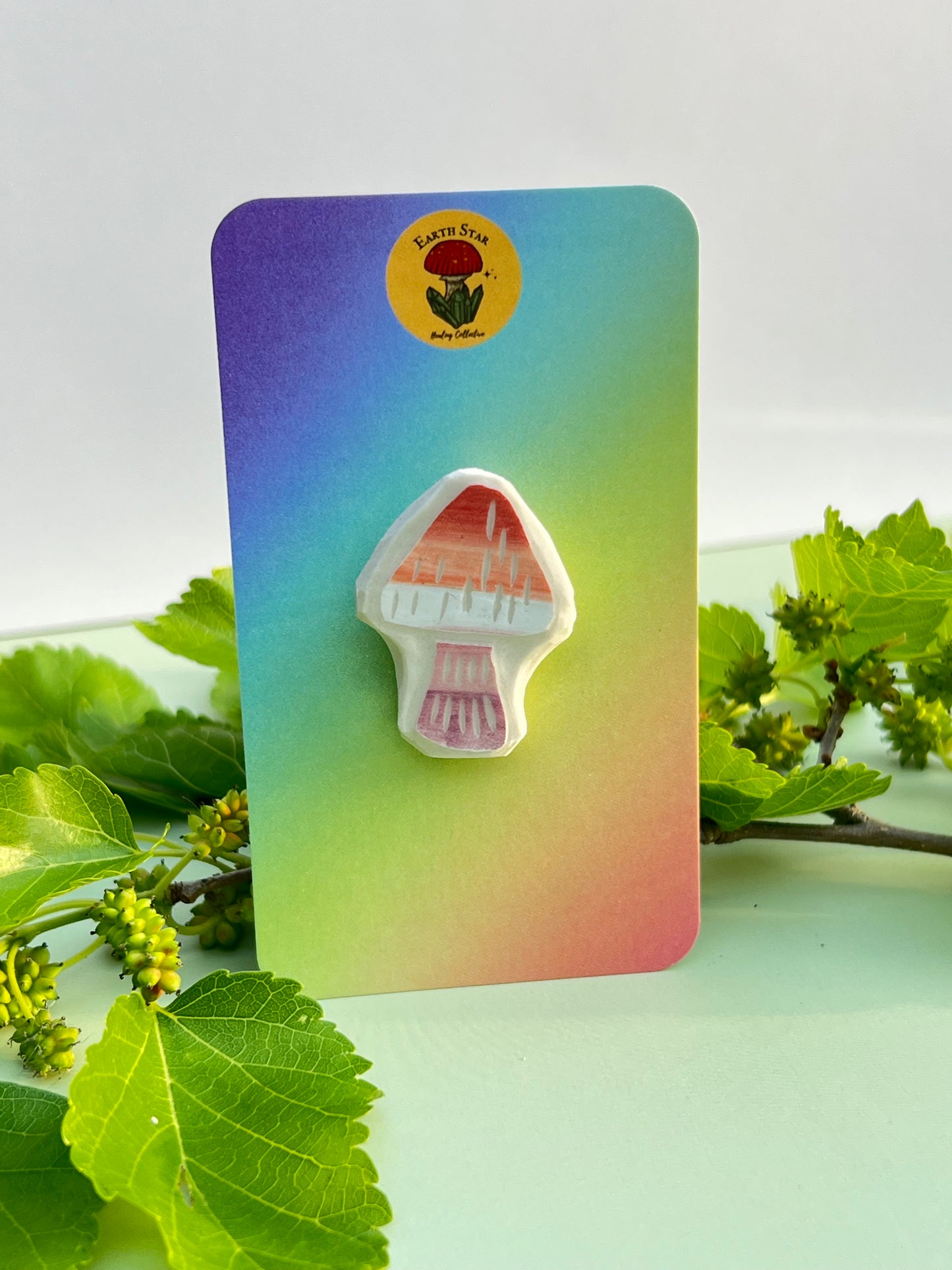 Mushroom Pride Flag Clay Pins 🍄🌈 9 Flags