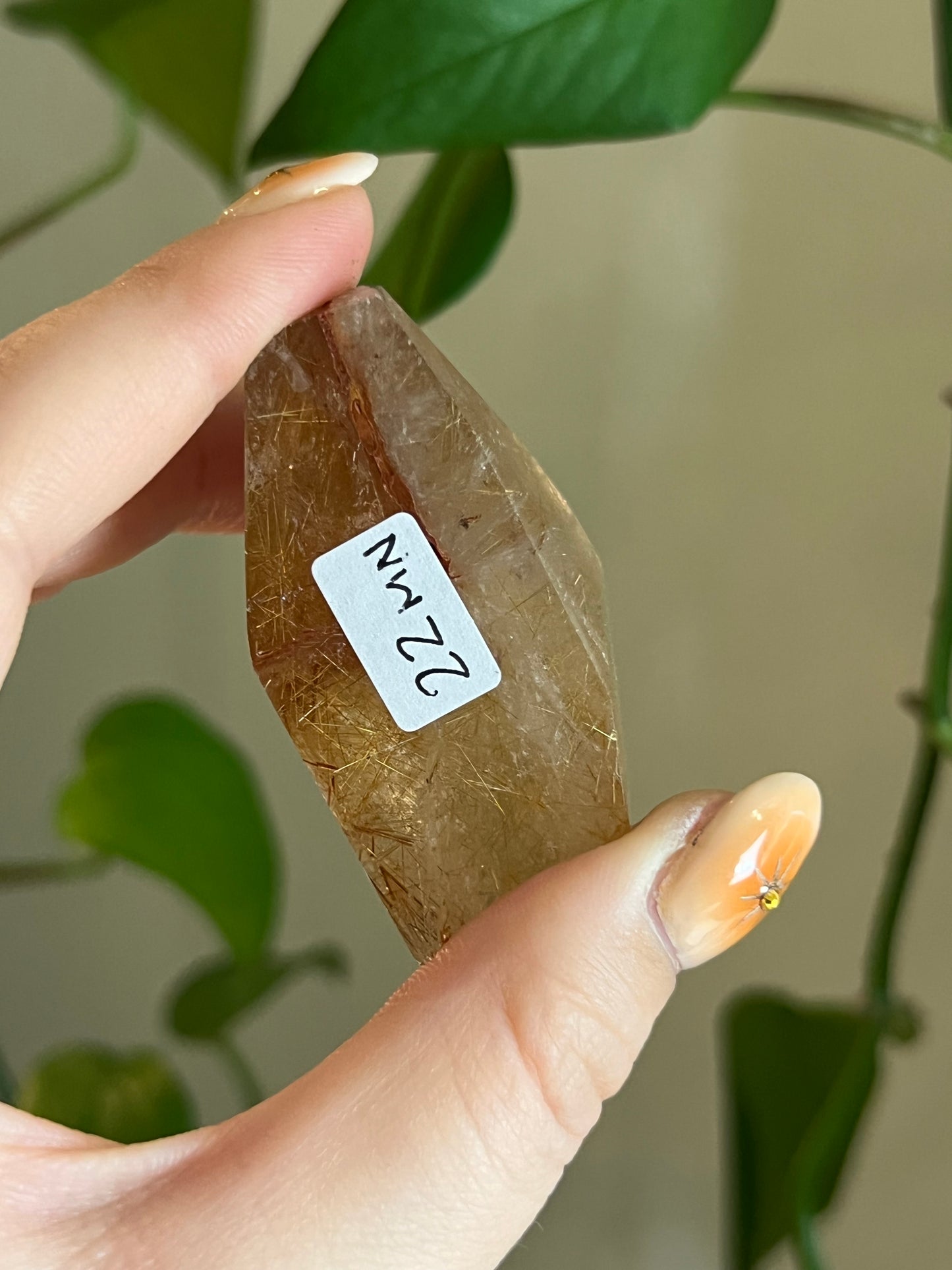 Golden Rutile Quartz Gusher - MN