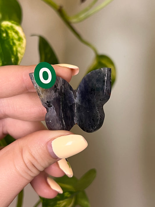 Iolite Small 3D Butterfly - O