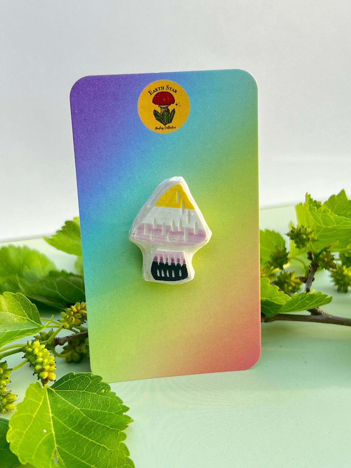 Mushroom Pride Flag Clay Pins 🍄🌈 9 Flags