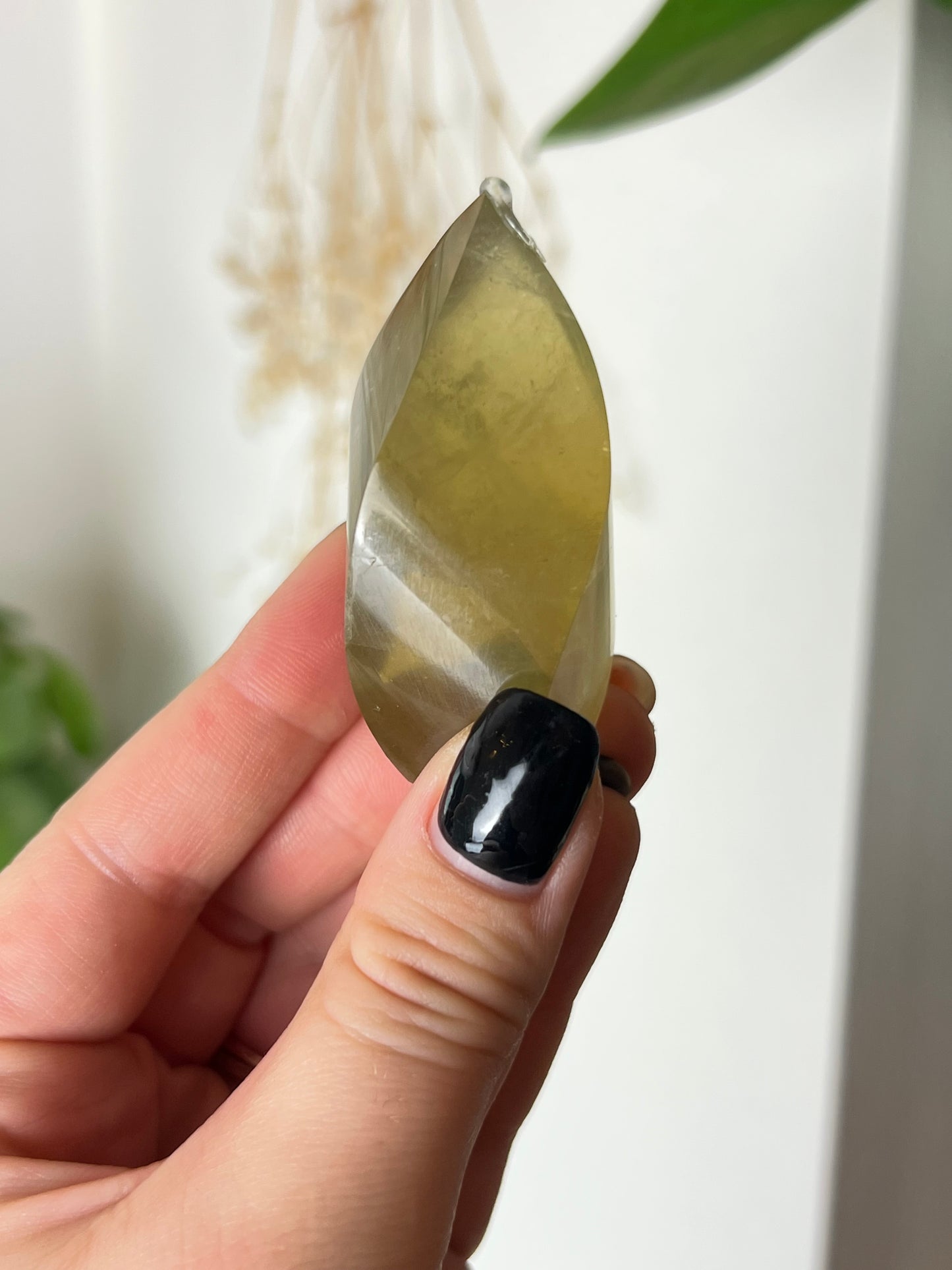 Yellow Fluorite Small Flame