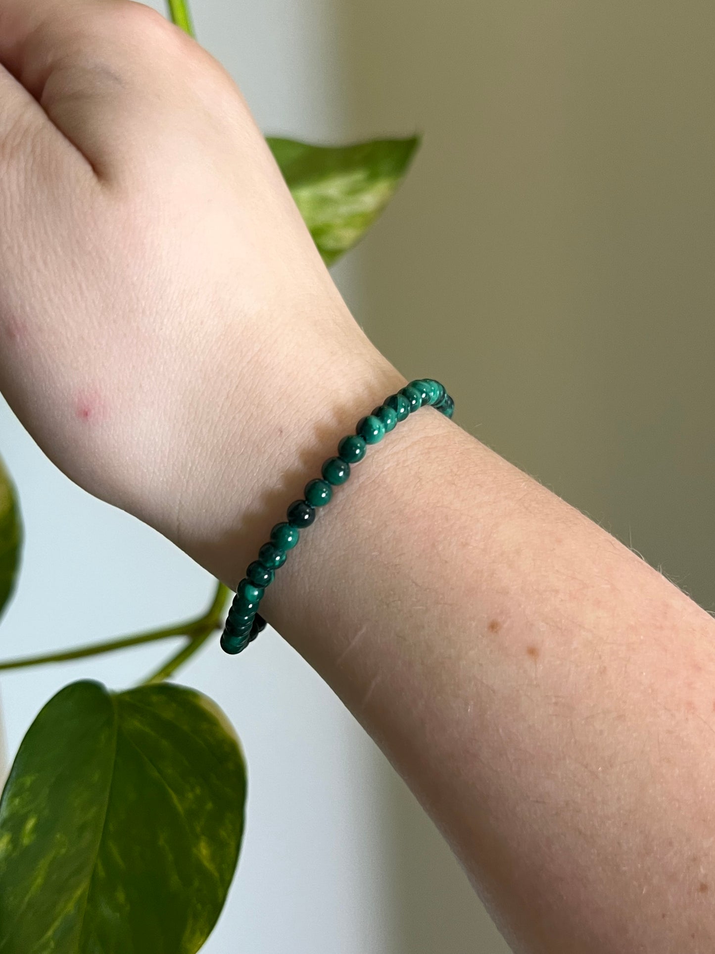 4mm Malachite Bracelet