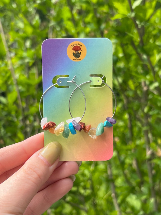 Rainbow/Queer Pride Flag Hoop Earrings