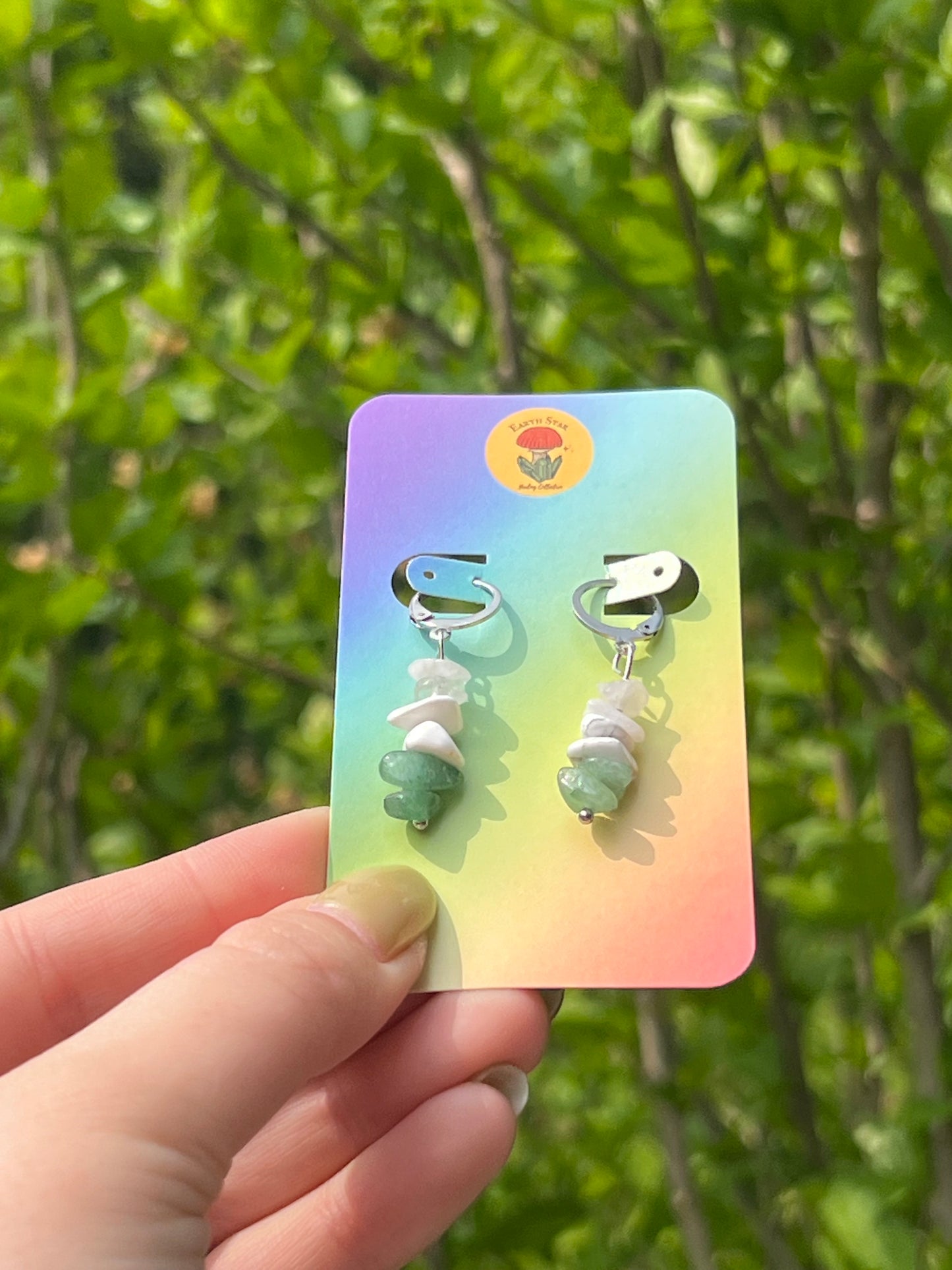 Genderqueer Pride Flag Earrings