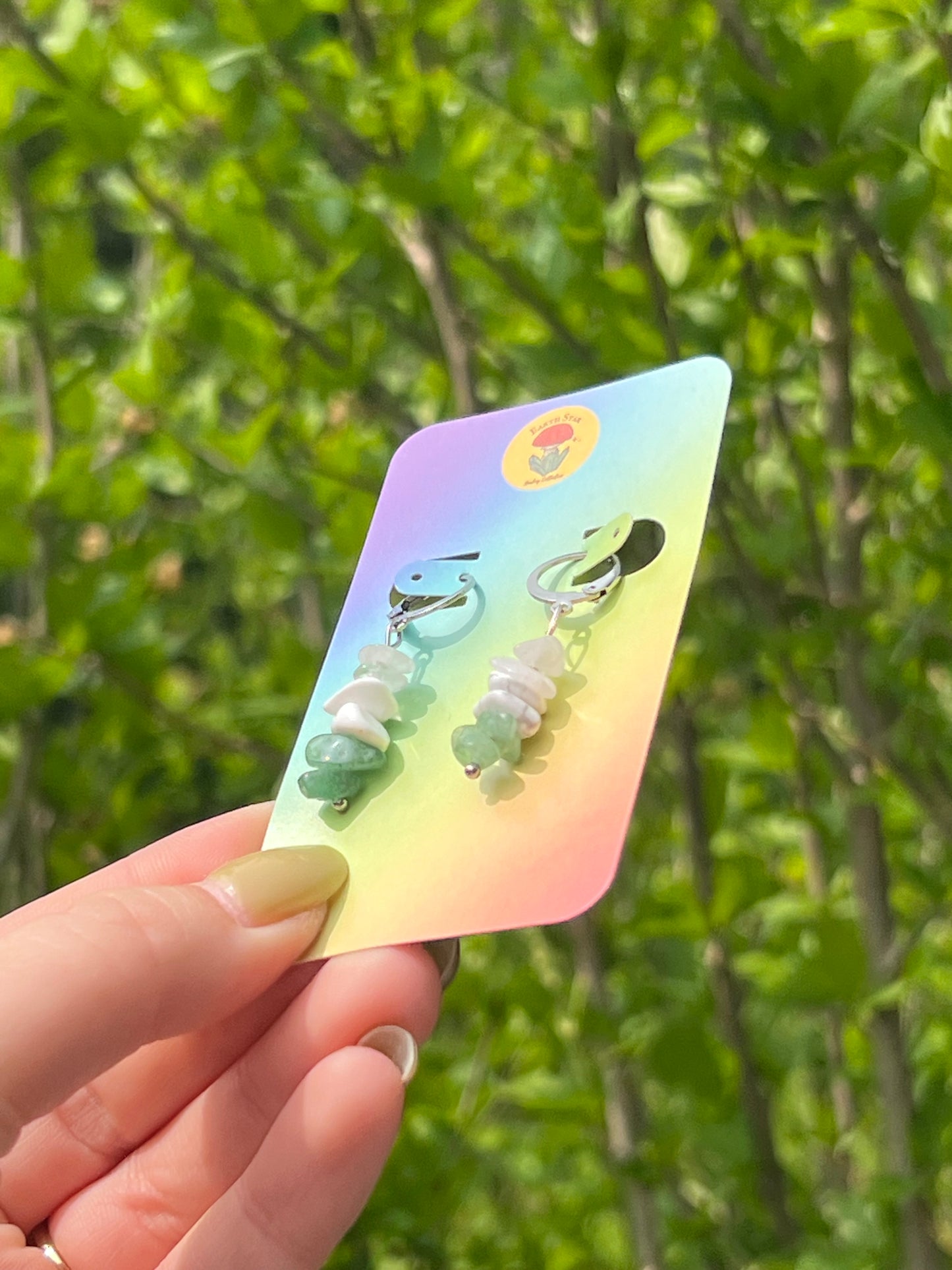 Genderqueer Pride Flag Earrings