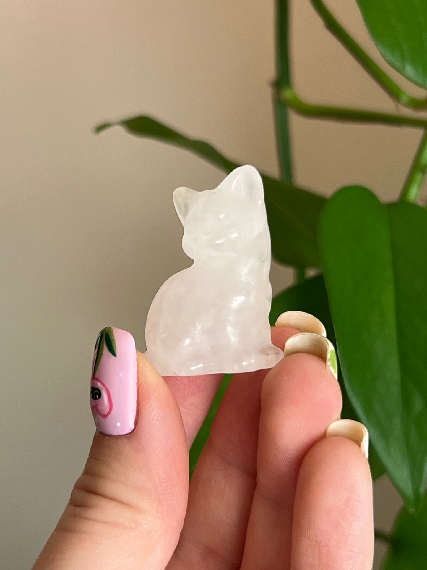 Clear Quartz Cat