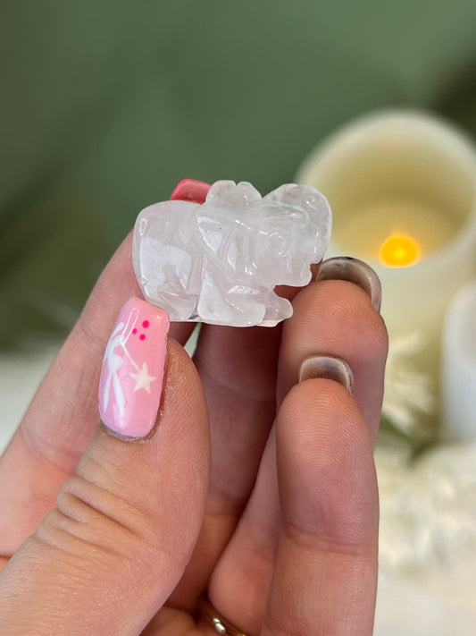 Clear Quartz Small Elephant