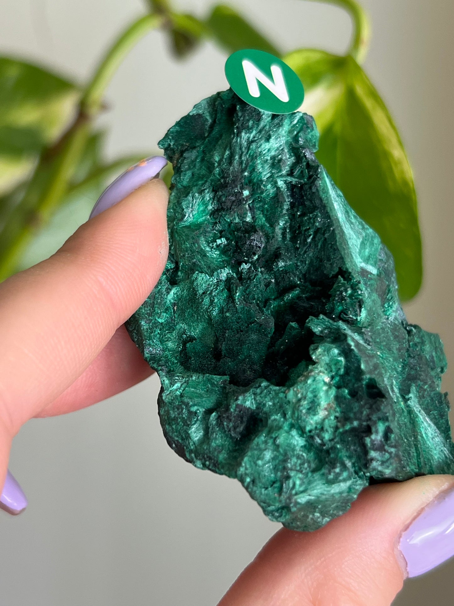 Fibrous Malachite - N