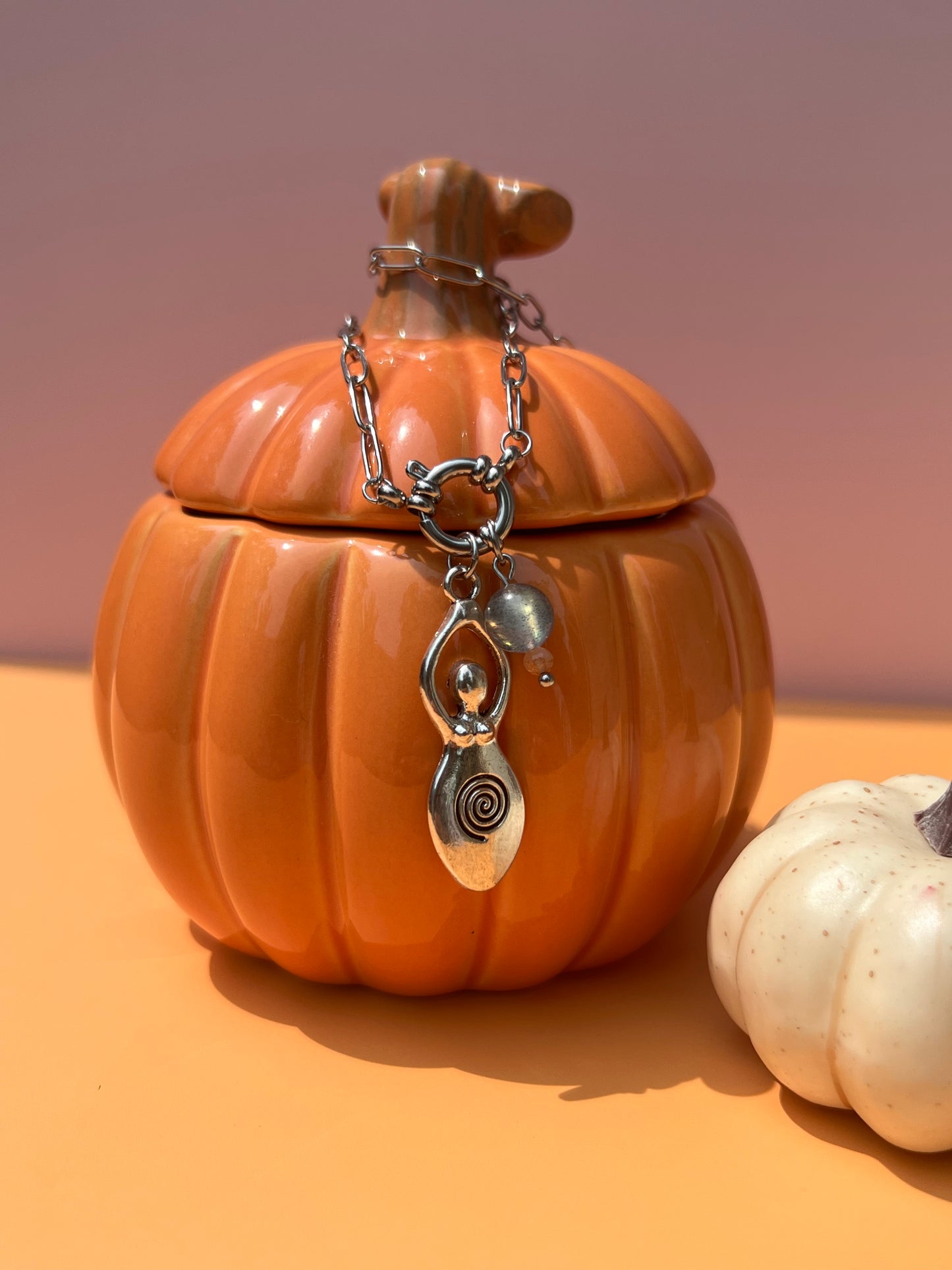 Labradorite Goddess Necklace 🌀