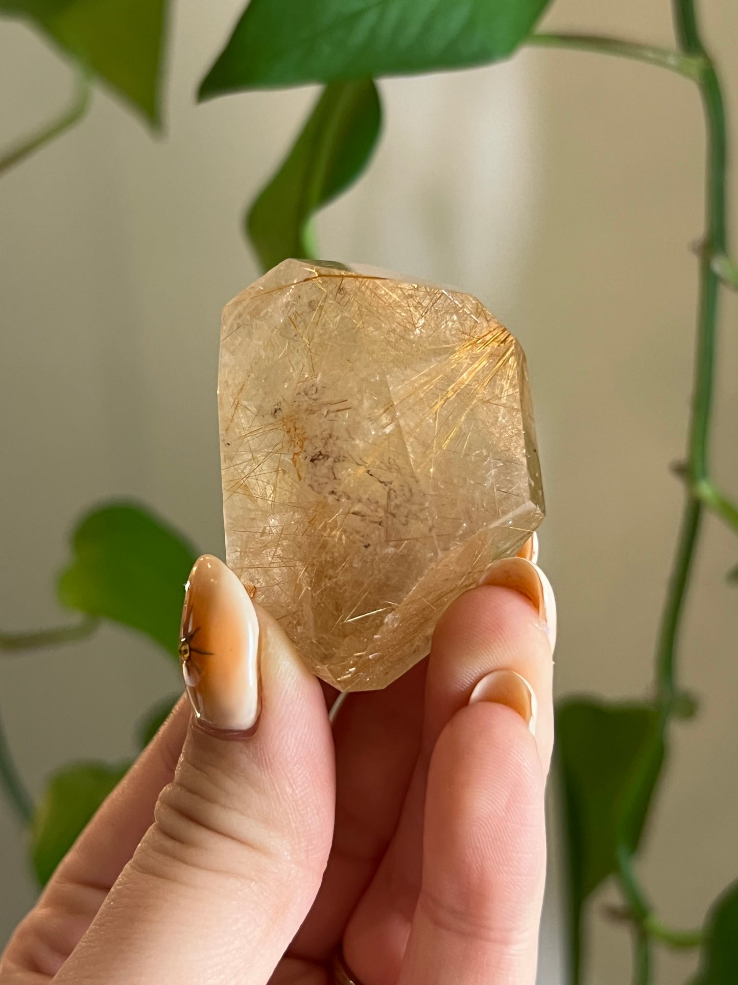 Golden Rutile Quartz Gusher - TT