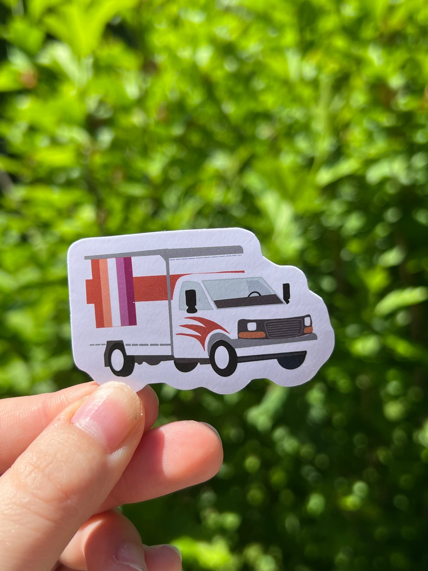 Lesbian Moving Truck Sticker