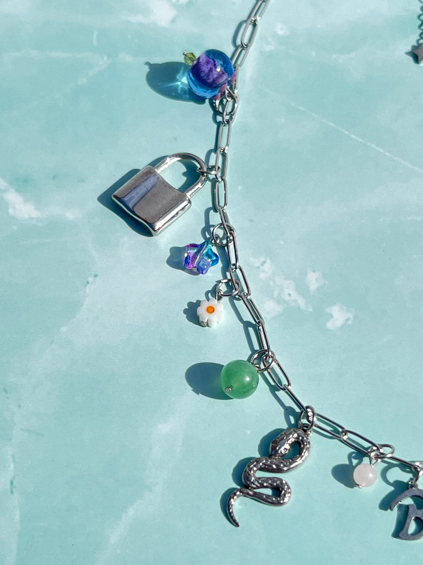 Freshwater Pearl Fruit Silver Charm Necklace - Customizable 🍋🫐