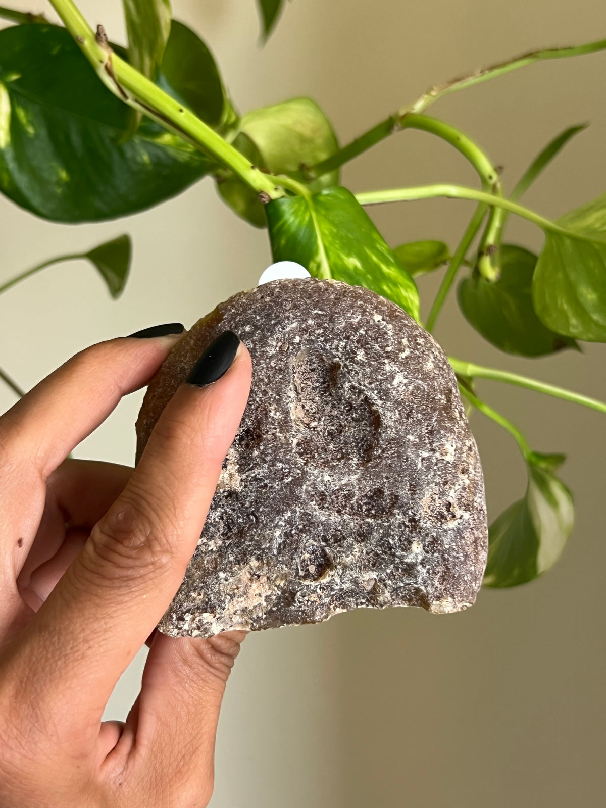 Brown + Blue Druzy Agate Freeform - 5