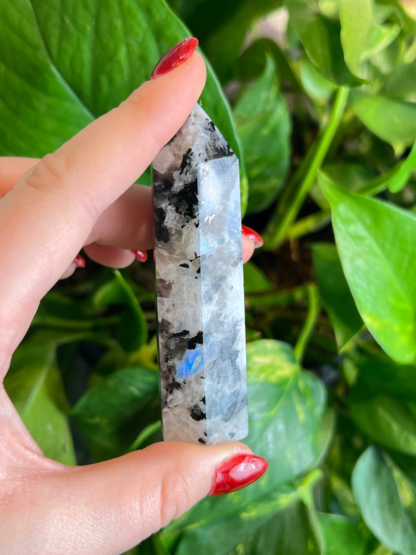 Flashy Rainbow Moonstone Tower