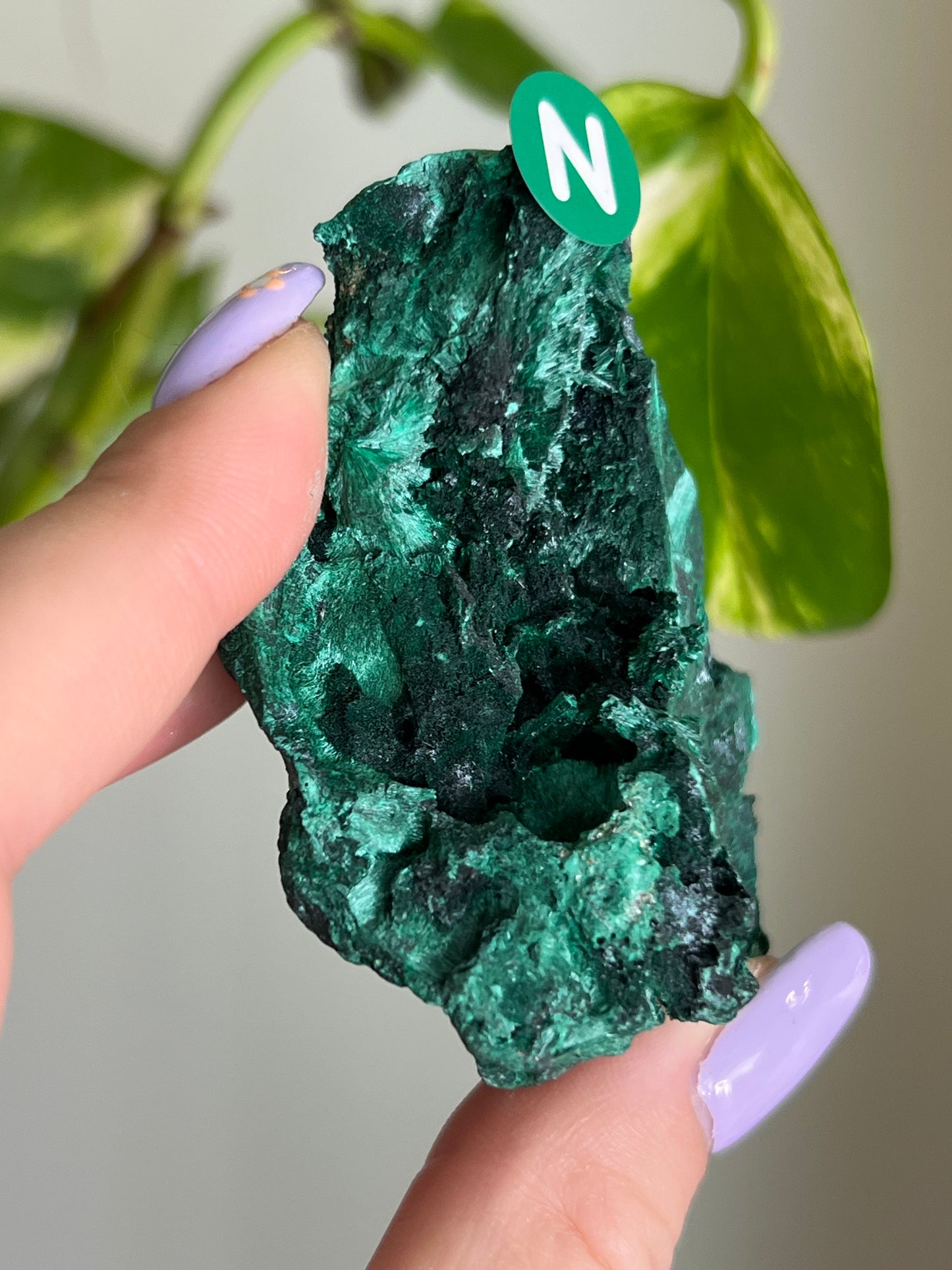 Fibrous Malachite - N
