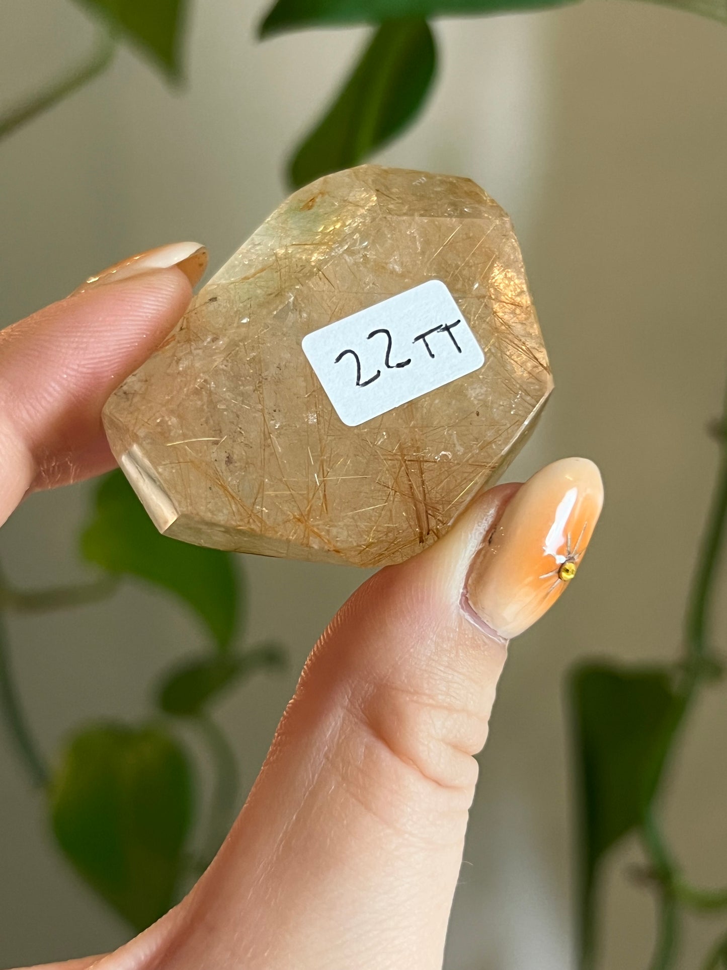 Golden Rutile Quartz Gusher - TT