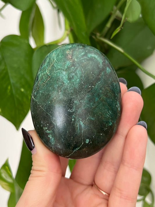 Green Verdite Palm Stone - You Choose