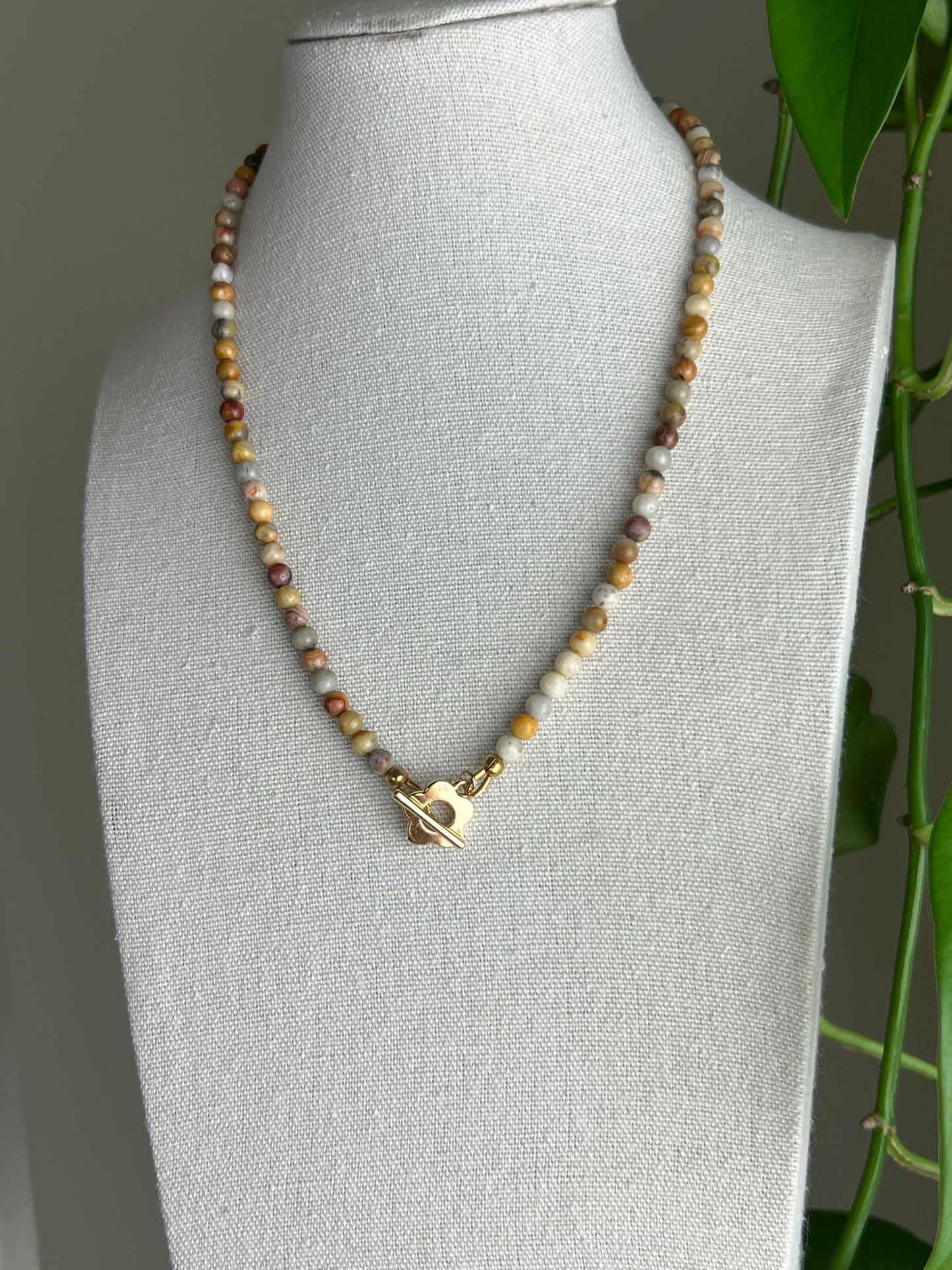 Celestial Crazy Lace Agate Necklace