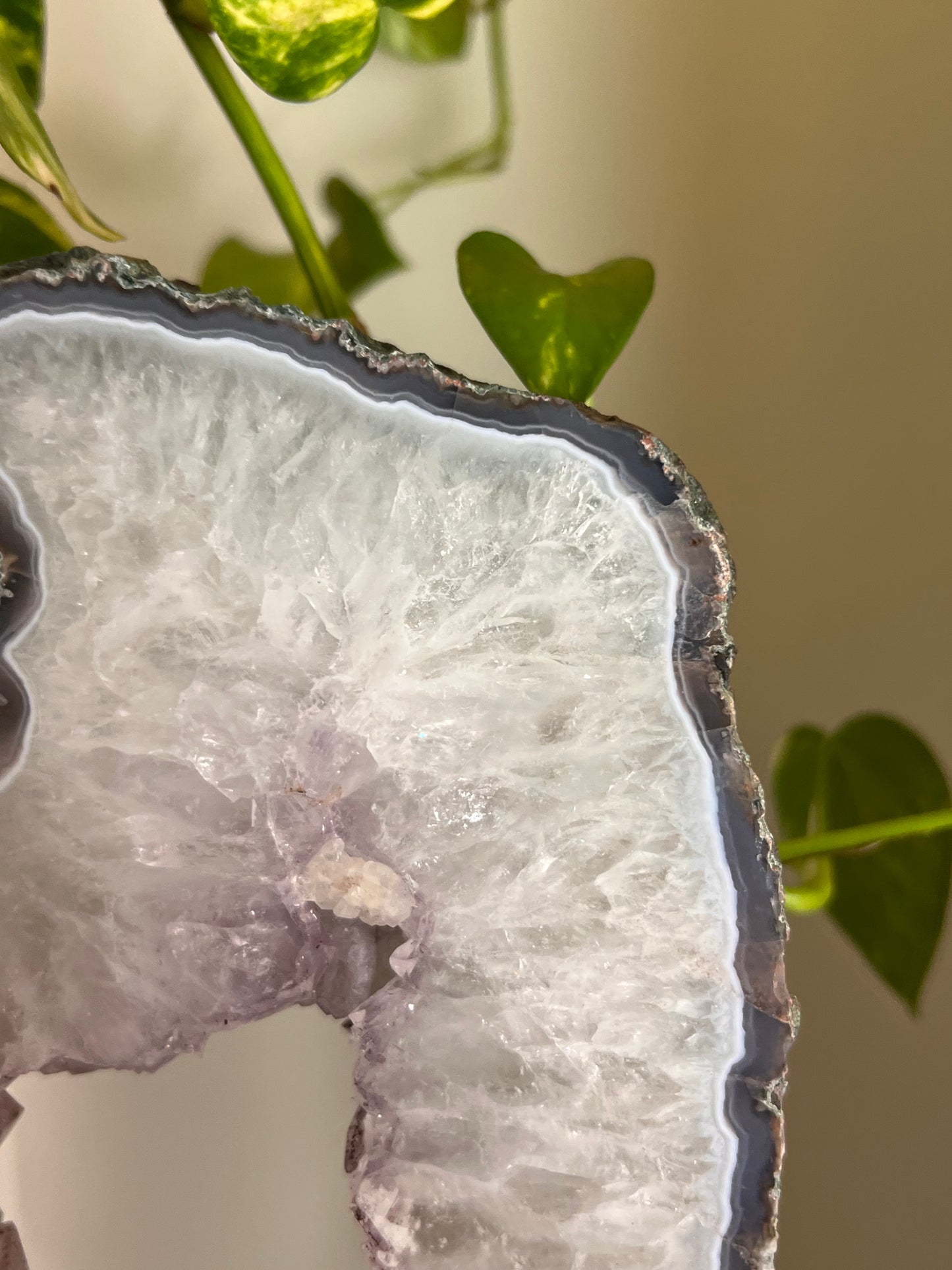 Amethyst and Moss Agate Portal Statement🌿🧚🏼‍♀️