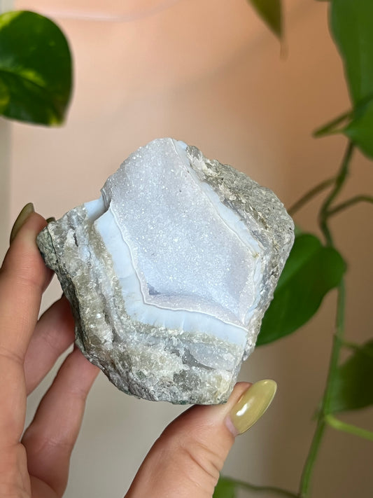 Druzy Blue Lace Agate Raw B
