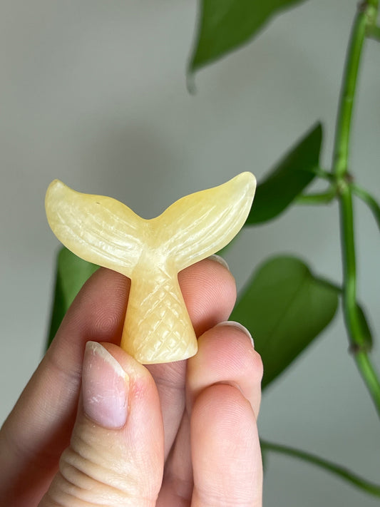 Yellow Calcite Mermaid Fin