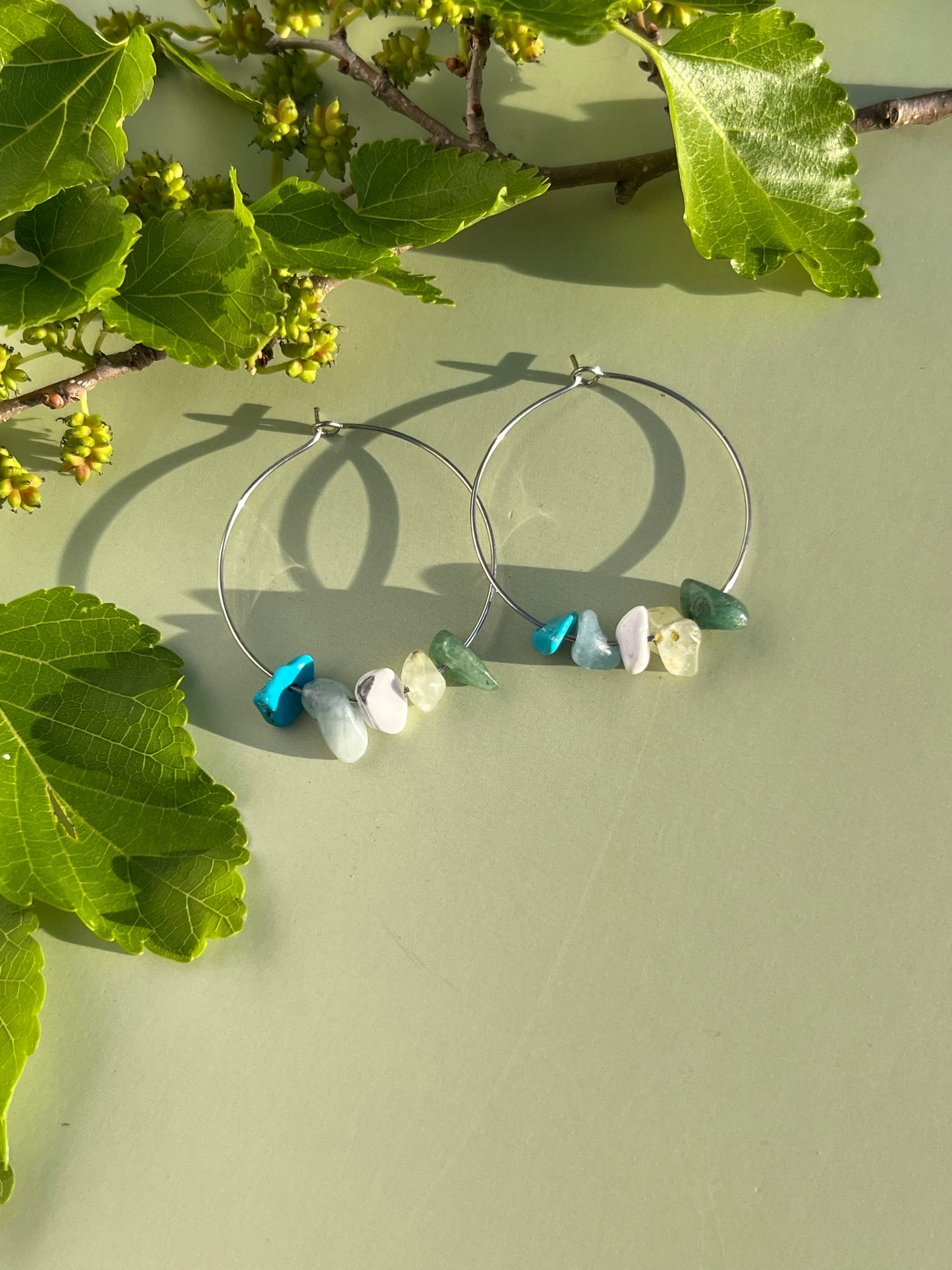 Gay/Achillean Pride Flag Hoop Earrings