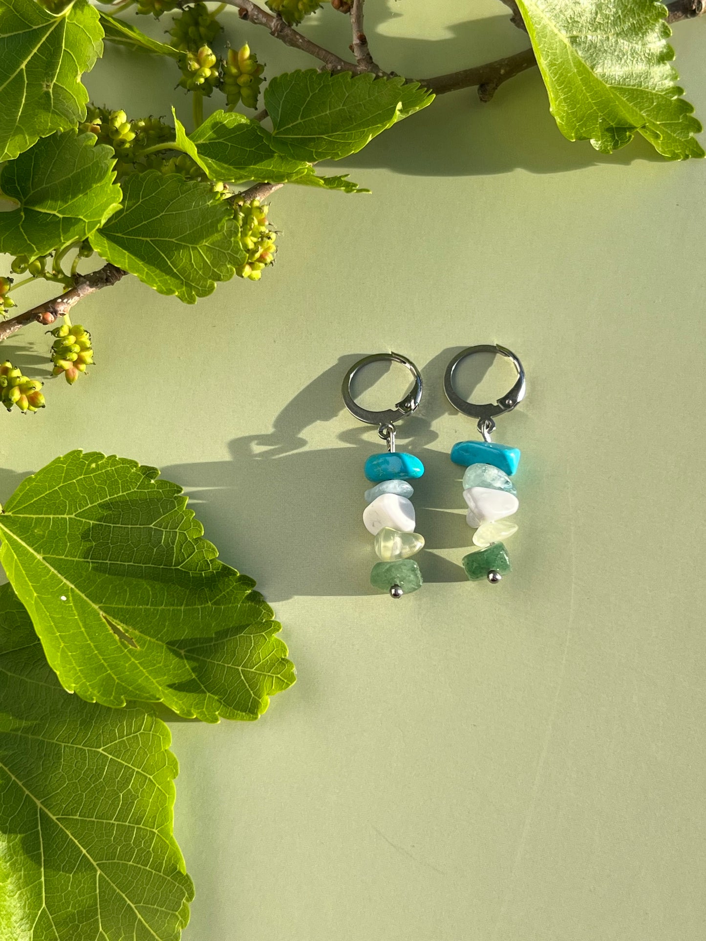 Gay/Achillean Pride Flag Huggie Earrings