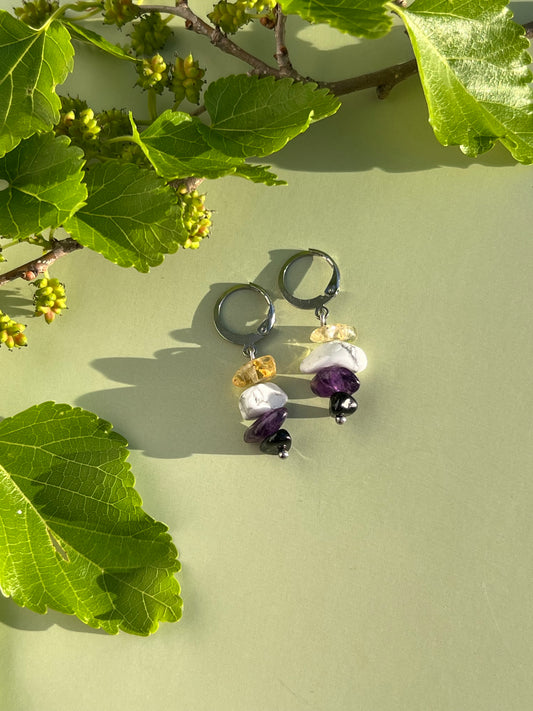 Non Binary Pride Flag Huggie Earrings